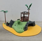 Vtg 1991 Playmobil Pirates Secret Island Playset #3799 Island Base Not Complete
