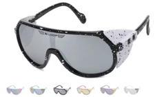 X-Loop Oversized Mirrored Lens Side Shield Sunglasses Ski Snow Biking Outdoor