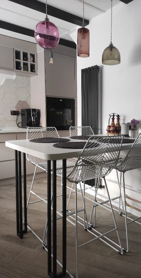 Metal Table Legs, custom made bar legs, breakfast bar legs, kitchen island legs - Image 3 of 4