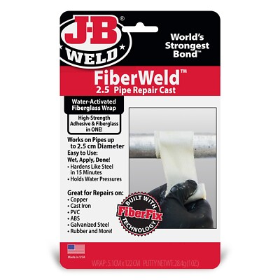 JB Schweißrohr Reparatur Guss 1 x 48 Zoll Notfall Leck Fix Verpackung Komplettset