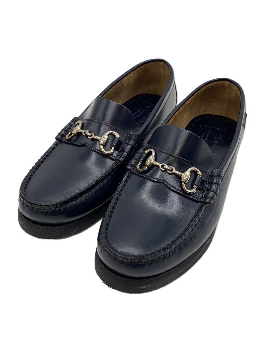 Paraboot loafers Navy leather bit Used | eBay