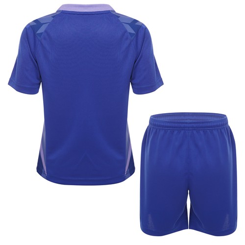 Kids Boys Sport Suit Training T-shirt V Neck Uniform Jogging Activewear Casual - Picture 6 of 55