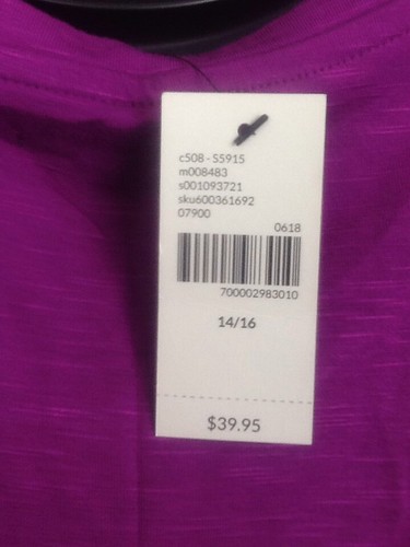 Canotta Lane Bryant Ruffle Peplum senza maniche in rayon spandex VINO 350103 - Foto 8 di 9