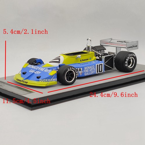 Tecno 1/18 Mythos Series March 761 1976 Monaco GP R.Peterson TM18-222C Blue - Picture 7 of 9