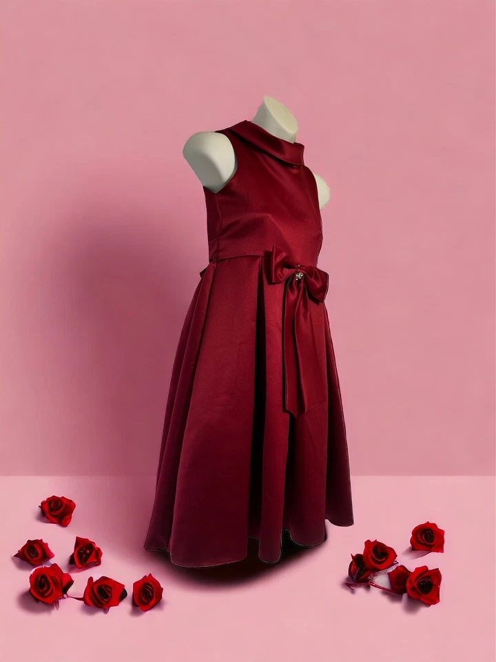 Cinderella Couture Little Girls Red/Berry  Party Special Occasion Dress Size 10 - Image 3 of 4