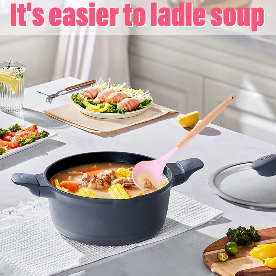 12/20Pcs Silicone Kitchen Utensil Set with Holder Heat Resistant Cooking Utensil - Image 3 of 4