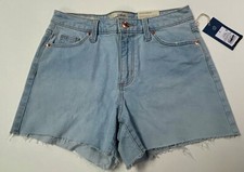 New Womens Universal Thread "Vintage" Midi Shorts 2 / 26R Blue Stretch Denim