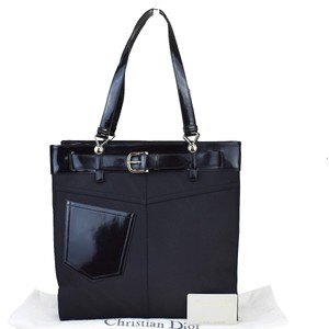 christian dior bolsa black leather