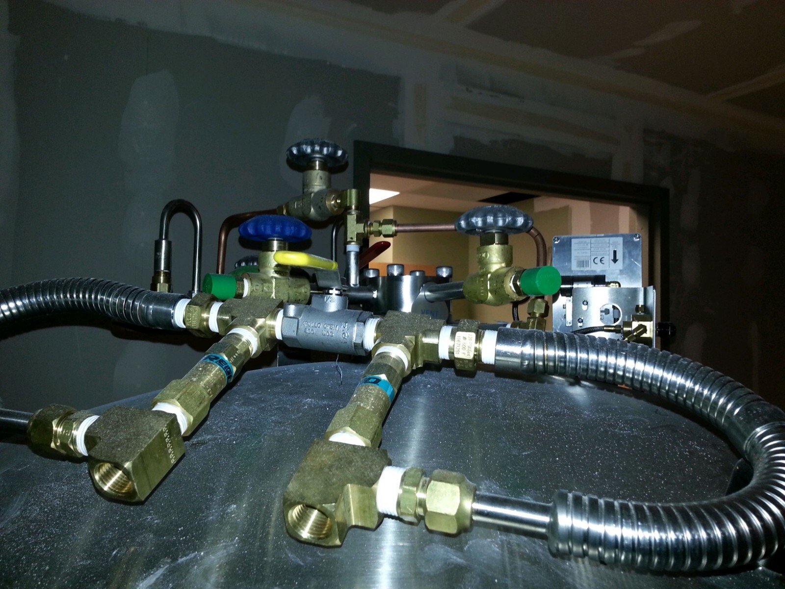 Stainless Steel 700 Liter Chart Microbulk liquid Oxygen Tank eBay