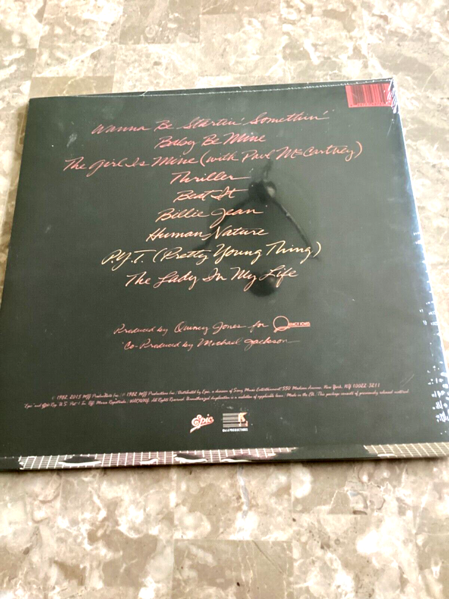 Michael Jackson Thriller 1982 Epic Lp Record SEALED NO ERRORS GE