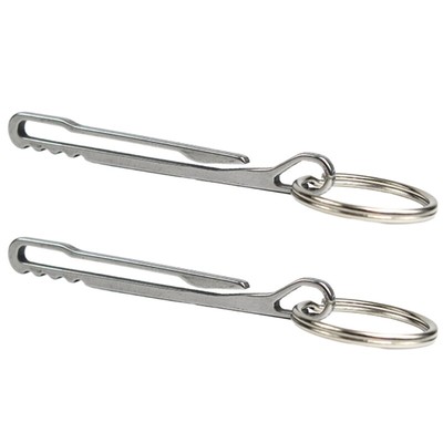 2pcs Multifunction Keychain Pocket Clip KeyRing Holder Buckle Key Rings Belt