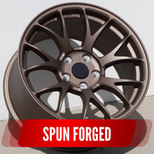 1 Circuit Csf2 17x9 5x114.3 35 Matte Bronze Jdm Spun Forged Wheel Concave Mesh