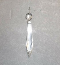 3" CLEAR PRISM CRYSTAL U-DROP WITH 1/2" JEWEL NICKEL PINS FOR CHANDELIER 64007J