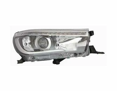 Juegos de faros delanteros negros delanteros LED para coches