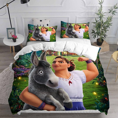 Encanto 3D Duvet Cover Bedding Set Cosplay Mirabel Madrigal Pillowcase Quilt NEW - Picture 7 of 29