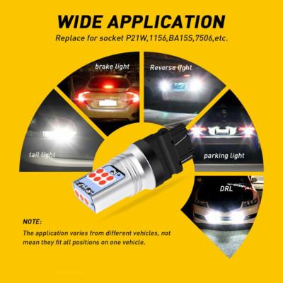 Evntyps 3157 LED Red Brake Light Bulb With Buit In Resistor - Foto 8