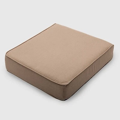 Outdoor Double Welt Deep Seat Cushion Sunbrella Spectrum Sand