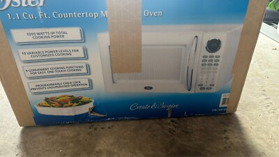 Oster 1.1 cu ft 1100W Digital Microwave Oven - White