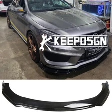 Front Bumper Lip Splitter For Mercedes-Benz CLA180 CLA200 CLA250 CLA35 CLA45 AMG