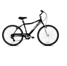 26 Next Avalon Mens Comfort Bike Full Suspension Black Shimano 7