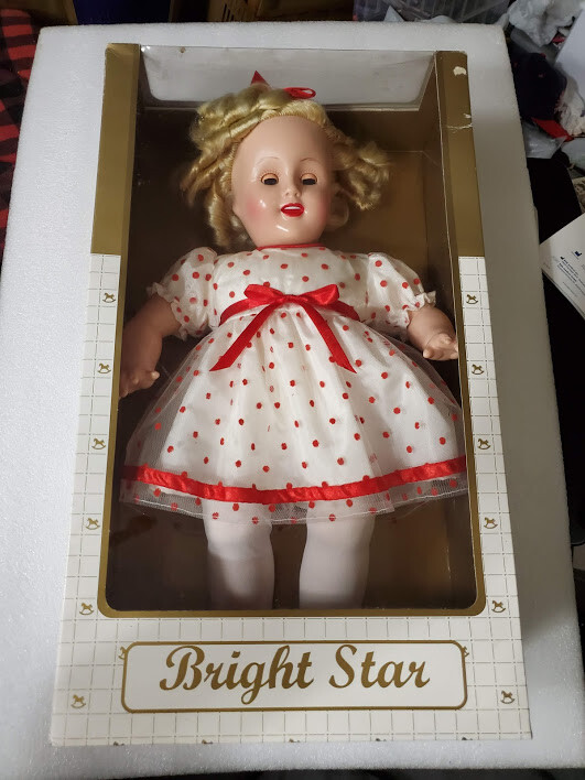 2001 HORSMAN REPRO-SERIES BRIGHT STAR / SHIRLEY TEMPLE LOOK-ALIKE DOLL / BOX