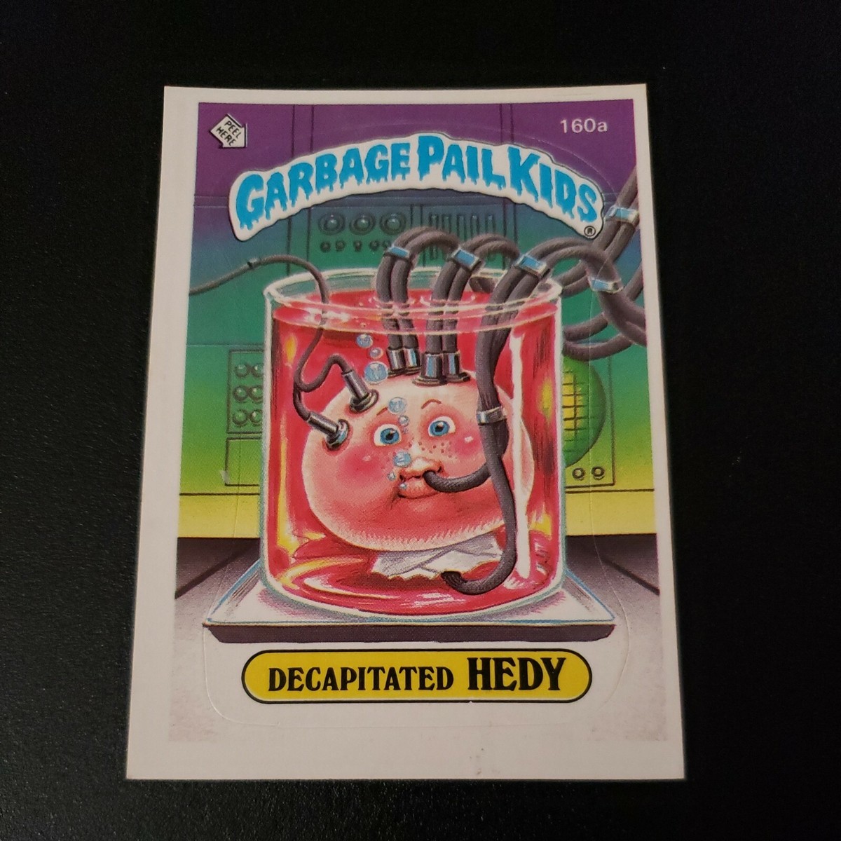 1986 Garbage Pail Kids 160a DECAPITATED HEDY Original Series 4 GPK