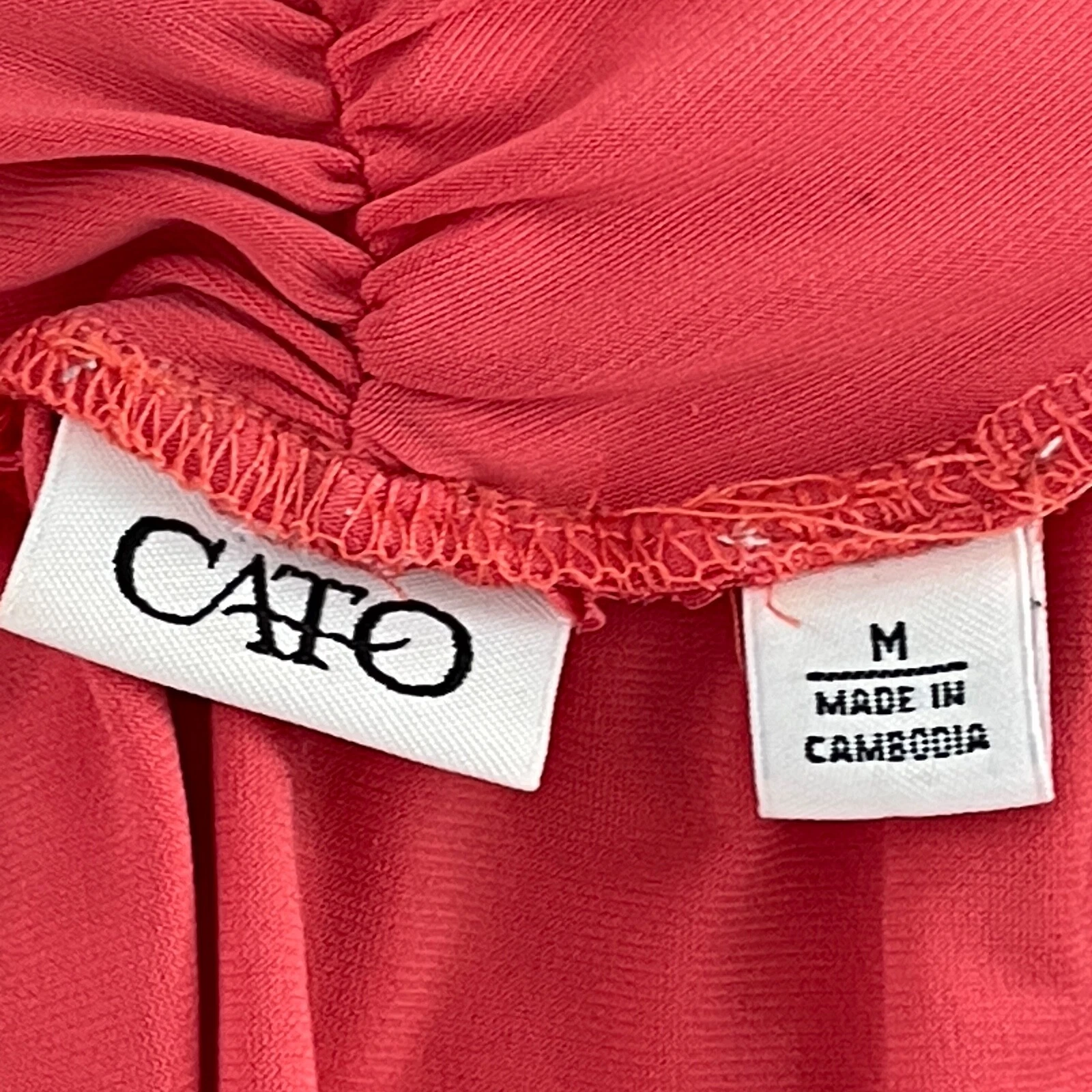 VETEMENTS Abito elegante Cato taglia large donna rosa corallo senza maniche collo cappuccio cambio