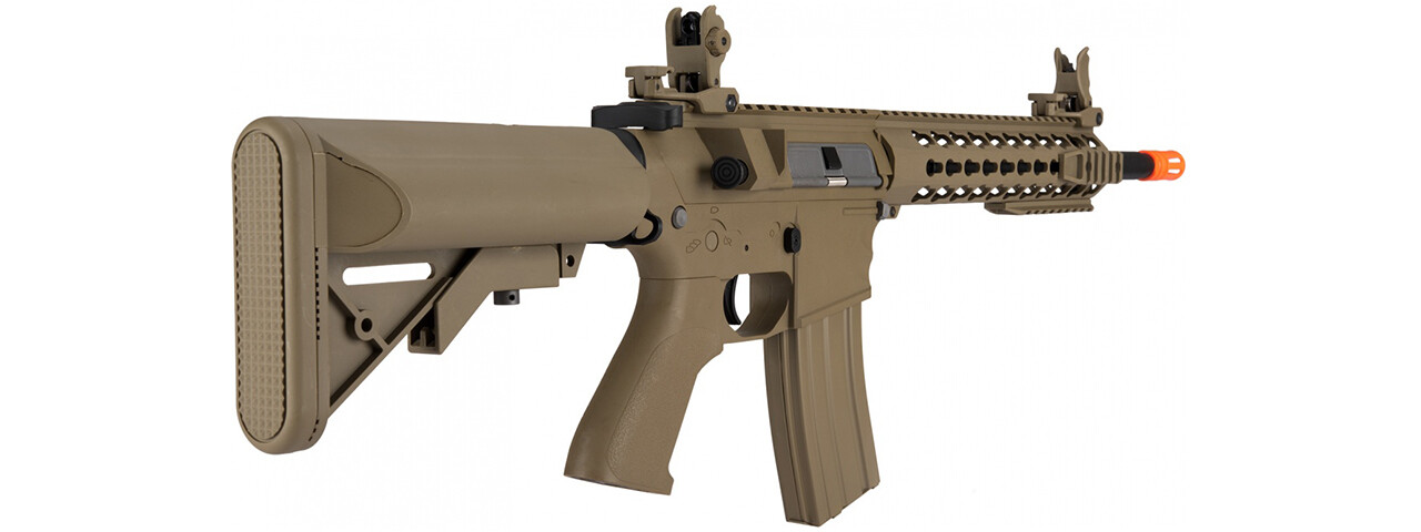 Lancer Tactical Gen 2 10" KeyMod  Evo Airsoft AEG Rifle Core Series (Tan)(No Ba