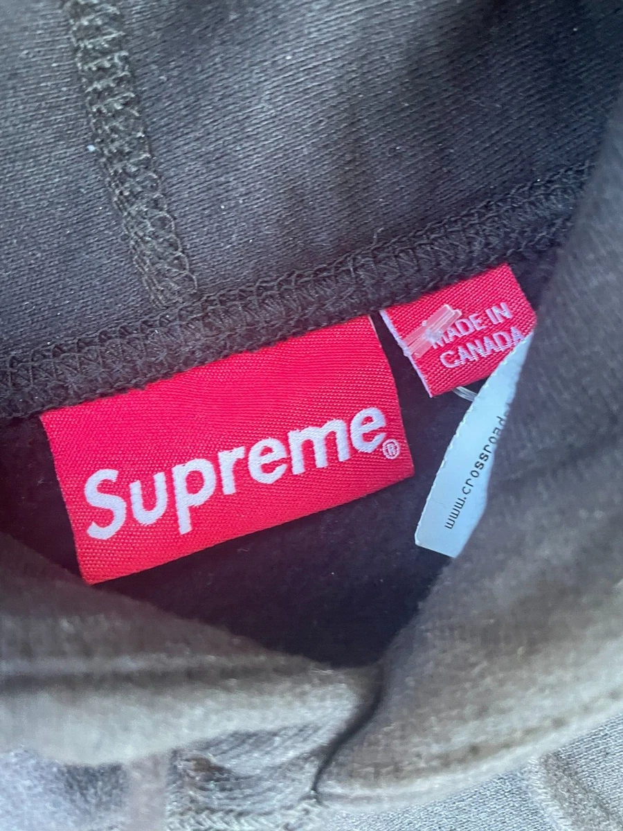 Supreme Classic Script Hoodie Black sz L FW18 WHITE HEAVYWEIGHT BOGO