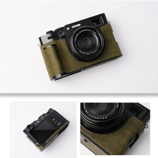 Genuine Real Leather Camera Bag Case Protect Cover Grip for Fuji X-100VI X100VI