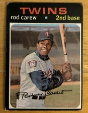 1971 Topps Rod Carew Baseball Card #210 Minnesota Twins Low-Grade Poor