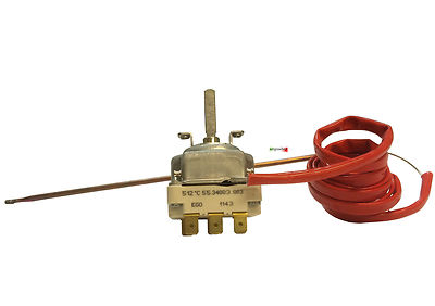 Produktbild von Universal Pizzaofen Thermostat Mit Drehknopf EGO – Temperaturregelung 50–500°C Für Pizzaöfen
