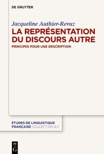Thumbnail - Jacqueline Authier-re La Représentation Du Discours Au (taschenbuch)