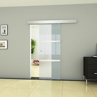 Glass Sliding Door Square Design Shower Bathroom Bedroom Divider 755 X 2050 Mm Glass Sliding Door Square Design Shower Bathroom Bedroom Divider 755 X 2050 Mm