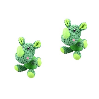  Set of 2 Hundespielzeug Aggressive Kauer Interaktives Quietschendes