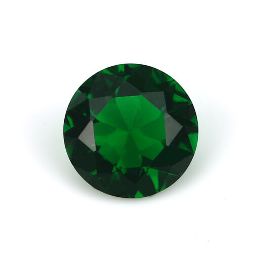 500pcs 1.0~15mm Round Shape Green Loose Glass Gemstone Bead Machine Cut Stone - 第 1/4 張圖片