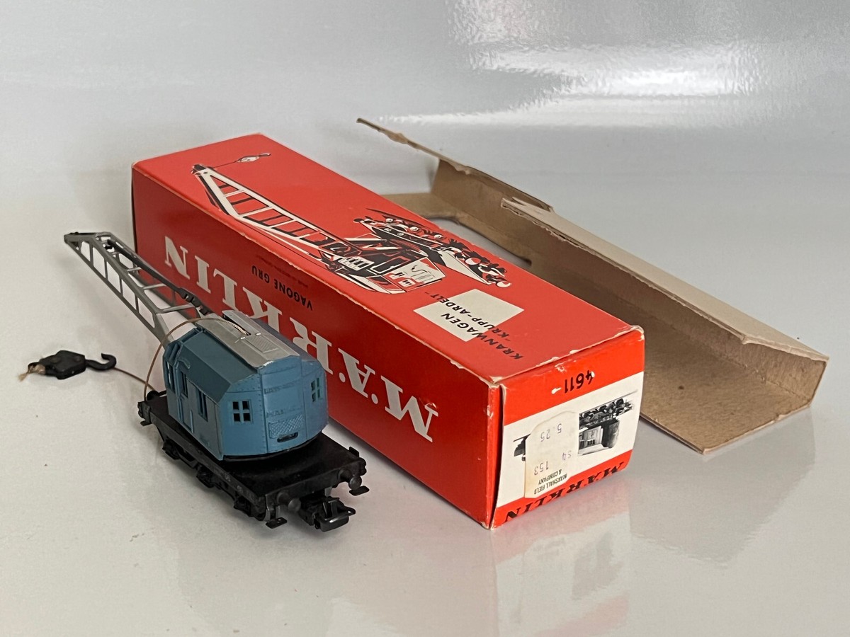 メルクリン marklin　HOゲージ　1981年製　4611 移動式クレーン車 Marklin HO #4611 Crane Wagon 