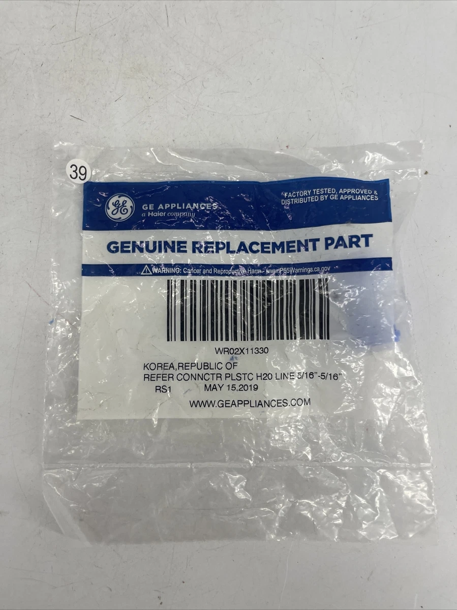 GE WR02X11330 Genuine OEM Water Line Quick Connector for GE Refrigerator