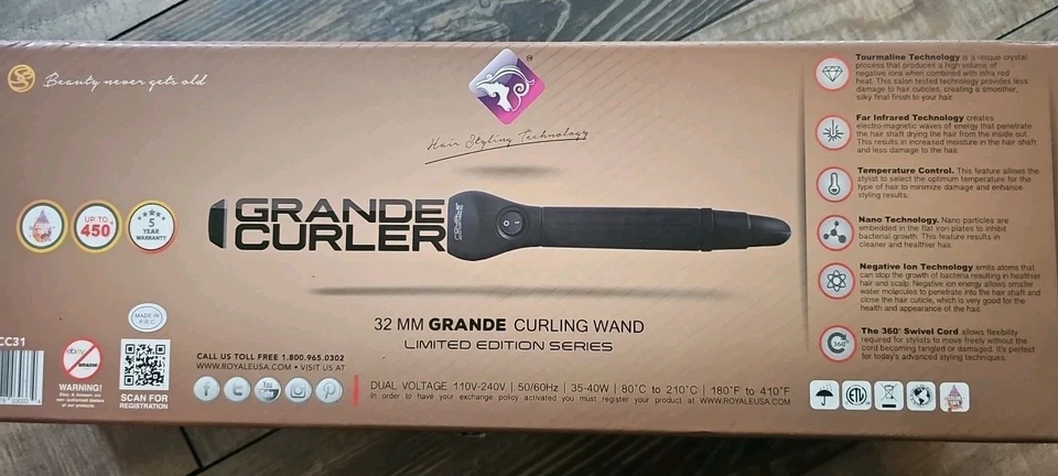 Royale Grande Curling Wand 32 Mm Limited Edition Series - Image 2 of 4