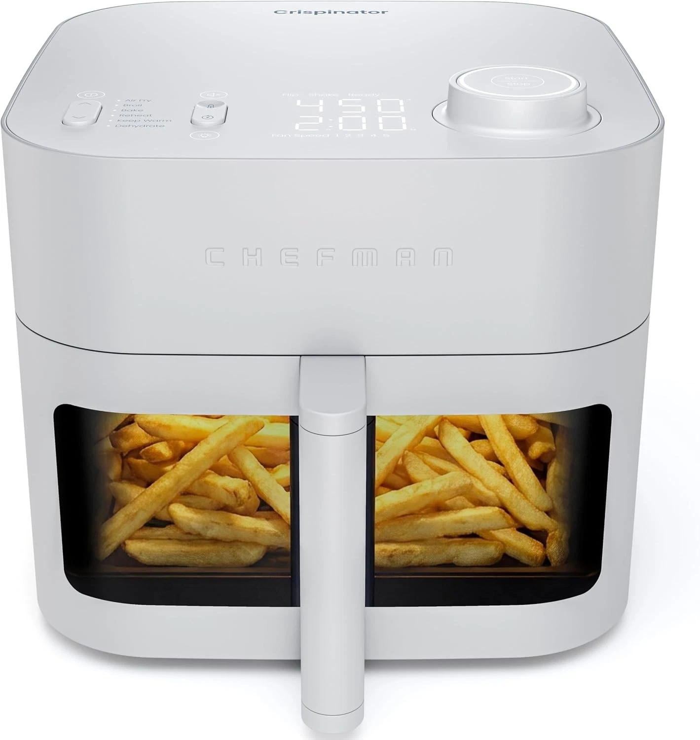 Chefman Crispinator Air Fryer 6-in-1 8 Qt 450°F Max Temp TurboFry Concrete - New
Opens in a new wind
