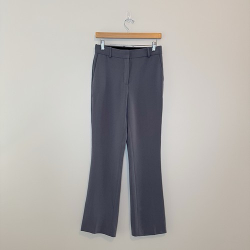 Aritzia Babaton Publish Pant Coal Grey Bootcut Trousers Crepe Dress Pants Size 4
