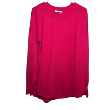 Max Studio Sweater Womens Large Pink Knit Lon...