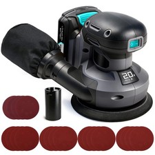 20V Cordless Random Orbital Sander 125mm Electric Hand Sander for Wood 6