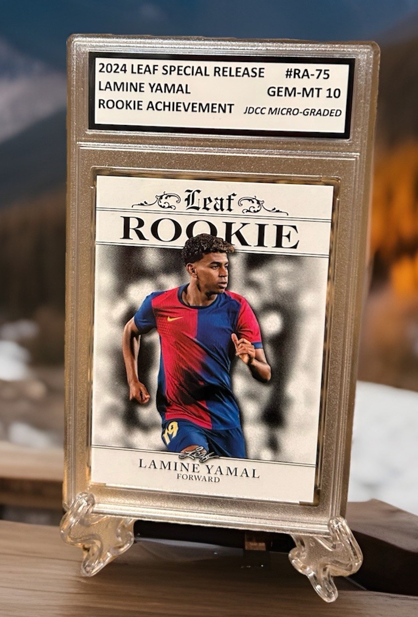 Lot Of 2 Lamine Yamal/MESSI/RONALDO 2024 LEAF Legends GRADED GEM-MT 10 ROOKIE view 7