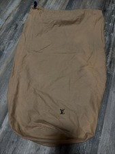 Authentic Louis Vuitton Cotton Dust Bag Drawstring Purse Cover Base 11x11x20x32
