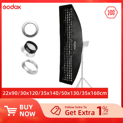 22x90cm 30x120cm 35x160cm Rectangle Strip Honeycomb Grid Softbox for Bowens Elin