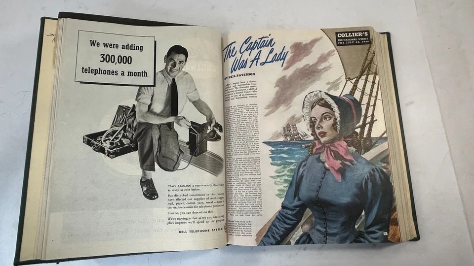 Bound Magazine: Collier's Weekly: July to September 1946 - Image 4 of 4