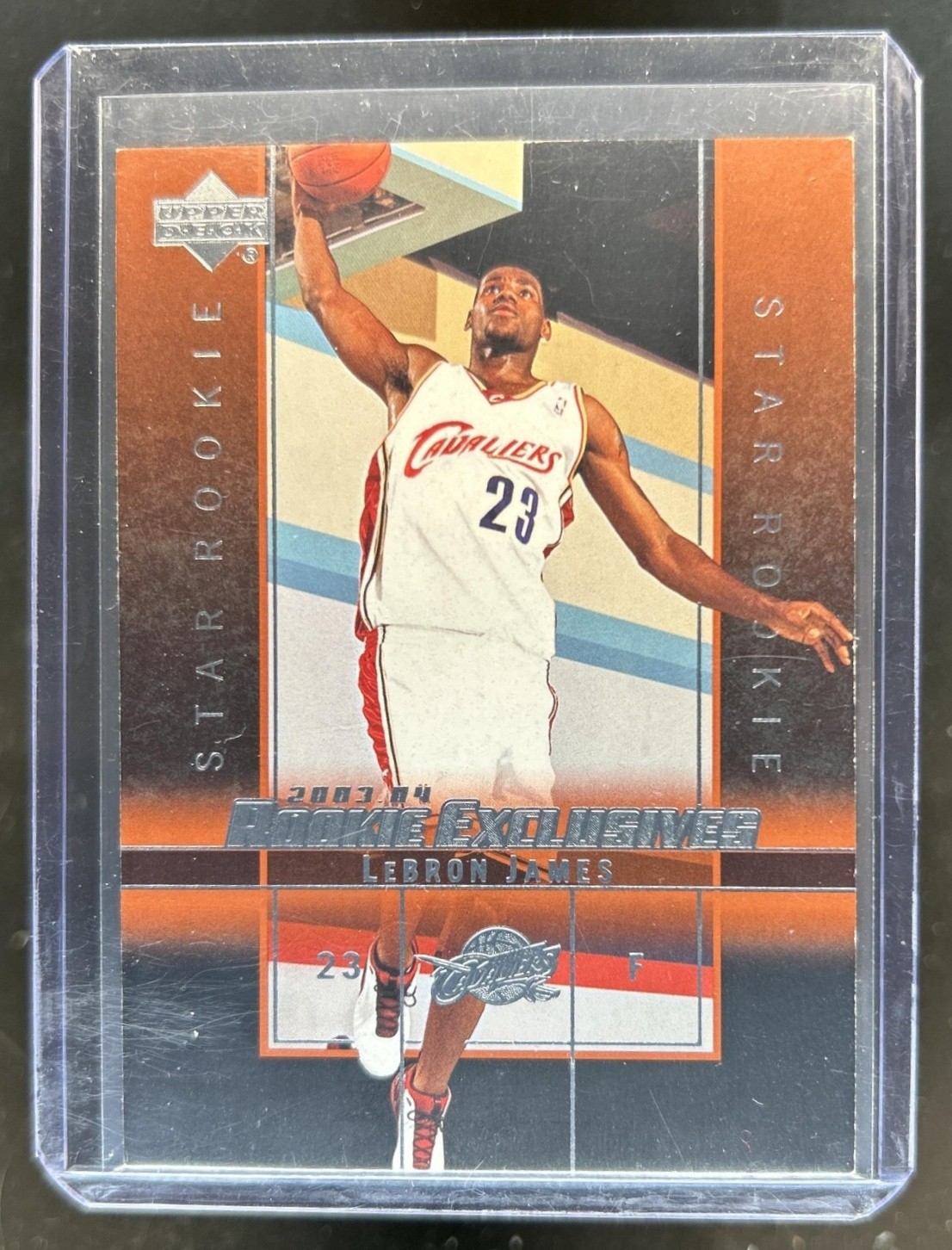 2003-04 Upper Deck Exclusives LeBron James RC #1 Cavaliers Rookie