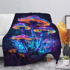 Mushroom Throw Blanket Mushroom Stuff Gifts for Kids Girls Boys Adults Women ...