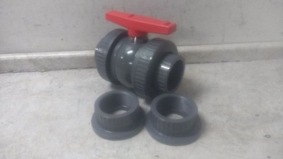 Brand Name 4PGE1 4 In Socket Connection PVC Manual Two-Way Ball Valve